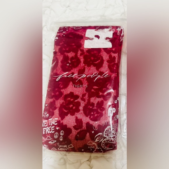 Free People Floral Lace Vine Tights - Picture 2 of 3